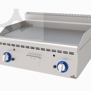 Atalay E AGI-860-ND Nervürlü ve Düz Gazlı Izgara, 80x60 cm - Görsel 1