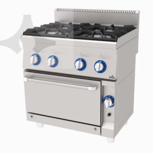 Atalay E AGK-860 Fırınlı 4’lü Ocaklı Gazlı Kuzine, 80×60 cm - Görsel 1