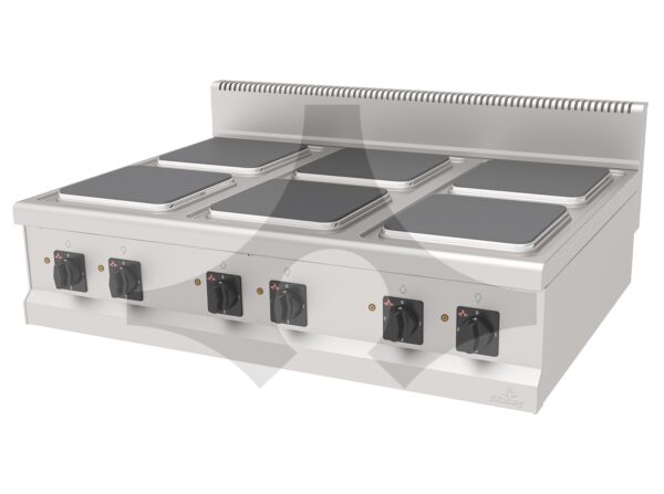 Atalay 6 Pleytli 900 Seri Set Üstü Elektrikli Ocak, 120x90, AEO-1290 S