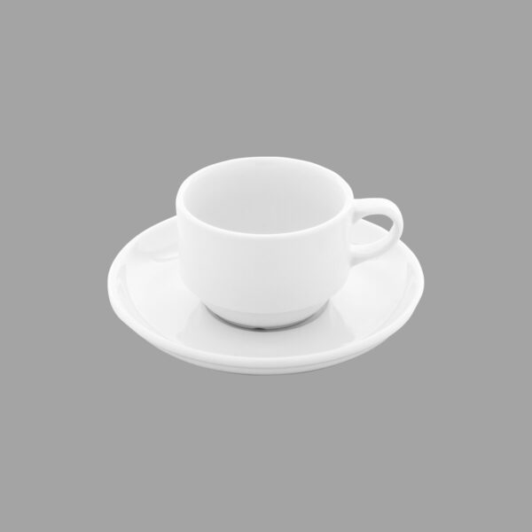 Güral Porselen Horeca White ENTERNASYONEL 15 cm ESPRESSO TABAĞI