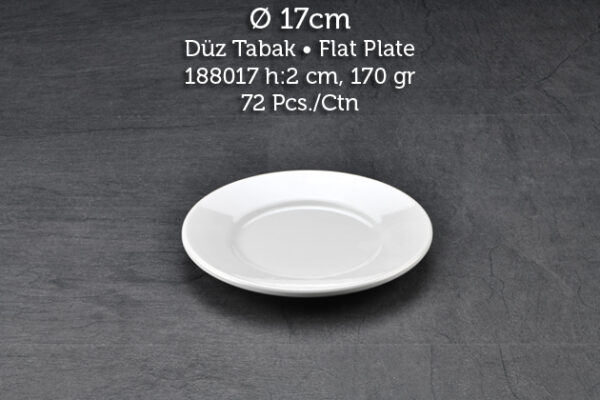 Tuva Therm Classic 17 cm Düz Tabak (12117)