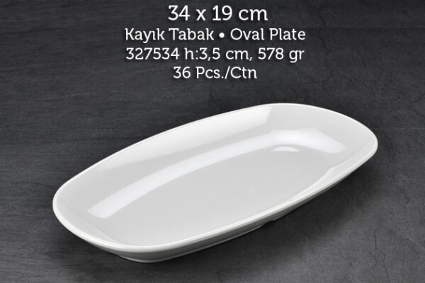 Tuva Therm İnternational 34 cm Kayık Tabak (11434)