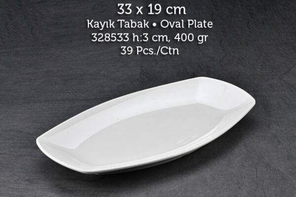 Tuva Therm Quadro 33*19 cm Kayık Tabak (13433)