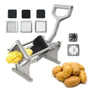 Mateka VC 1 Kollu Patates Dilimleme Makinesi, 3 Bıçak + Elma Dilim Bıçağı - Görsel 1