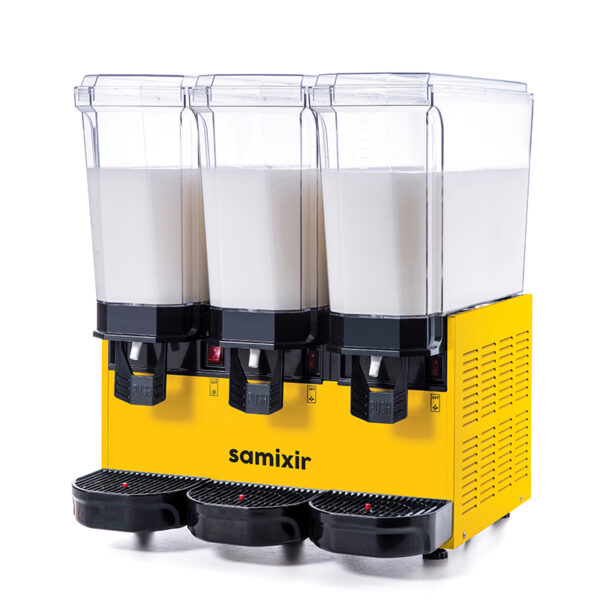 Samixir 60.MMMY Klasik Triple Soğuk İçecek Dispenseri, 20+20+20 lt, 3 Karıştırıcılı, Sarı