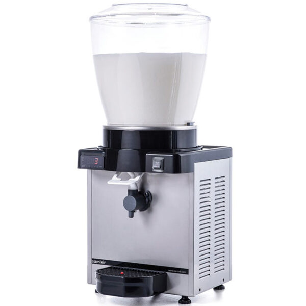 Samixir KAM22 Panoramik Köpüklü Ayran Dispenseri, 22 Lt, Dijital, Inox