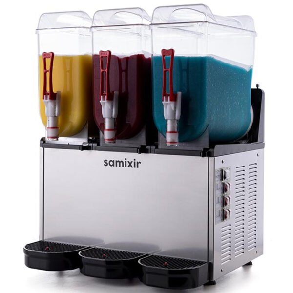 Samixir Slush36, Slush Triple Buzlu ve Soğuk İçecek Dispenseri, 12+12+12 lt, Inox