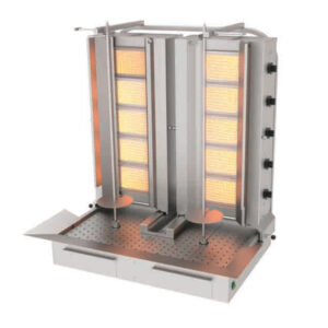 Atalay ADG-5+5A Alttan Motorlu Gazlı Döner Ocağı – 5x2 Radyanlı - Görsel 1