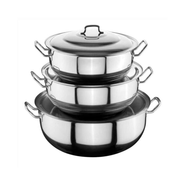 Öztiryakiler Helvane Tencere 36x15 – Kapaklı, 14 Litre, Paslanmaz - 0110.03615.02