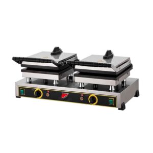 Işıkgaz 2148 Silver Çiftli Çiçek + Kare Waffle Makinesi, Elektrikli