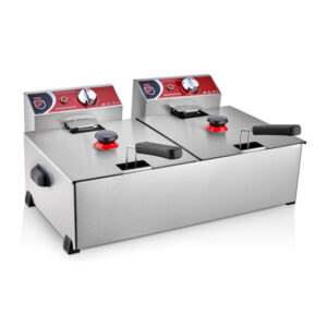 Işıkgaz Silverinox Elektrikli Fritöz 8+8 Litre 2701 - Endüstriyel Fritöz
