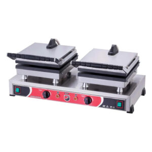 Işıkgaz 2148 Silver Çiftli Kare Elektrikli Waffle Makinesi - Görsel 2