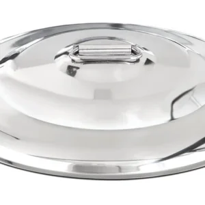 Kapp Çelik Helvane Kapak 30 cm – 304 Paslanmaz Çelik - Görsel 1