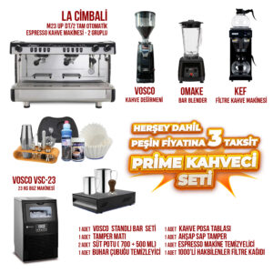 Prime Kahveci Seti (La Cimbali) - Hazır Cafe Seti
