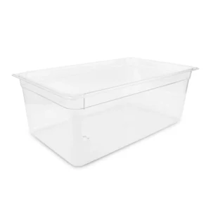 Plastport Gastronom Küvet 1/1 - 200 | Kırılmaz Şeffaf Polikarbonat Küvet – 46011200