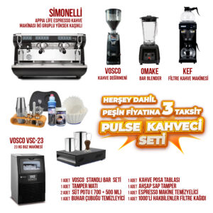 Pulse Kahveci Seti (Simonelli) - Hazır Cafe Seti