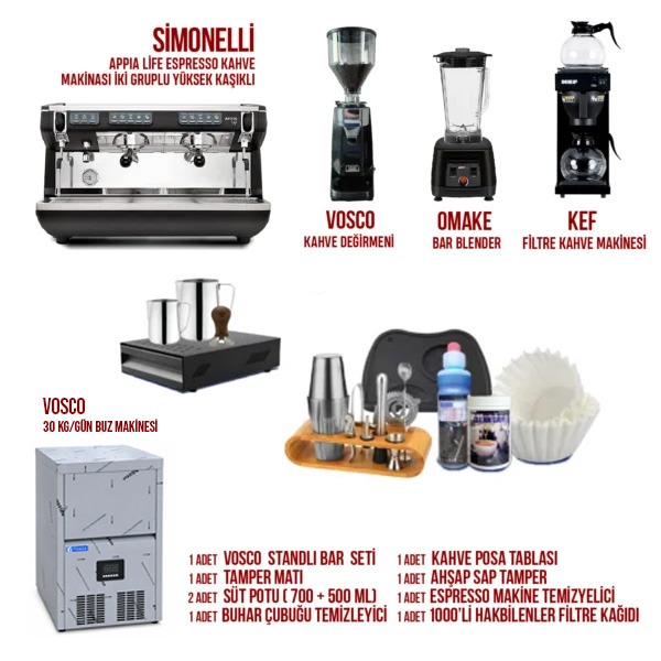 Pulse Kahveci Seti (Simonelli) - Hazır Cafe Seti