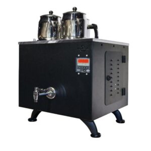 Ateşe Keyfchi 3 Demlikli Elektrikli Dijital Çay Makinesi – Titanium, Statik - Görsel 2