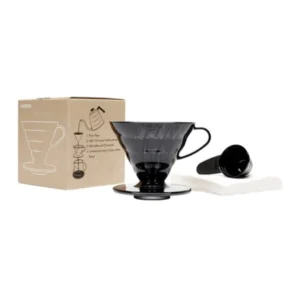 V60 02 Siyah Şeffaf Plastik Drıpper 40 LI Filtre