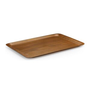 Tria TF3244KWM Kraft Dikdörtgen Kaymaz Servis Tepsisi 32×44 cm – Ceviz Mat