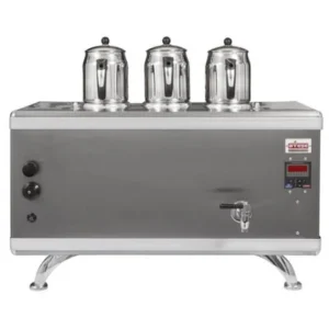 Ateşe TCIGE03 Titanium Compact 3 Demlikli İnoks Gazlı ve Elektrikli Çay Kazanı - 34 Litre