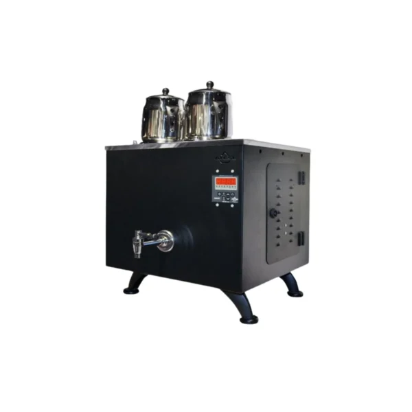 Ateşe TKSE02 Titanium Keyfchi 2 Demlikli Statik Elektrikli Çay Kazanı