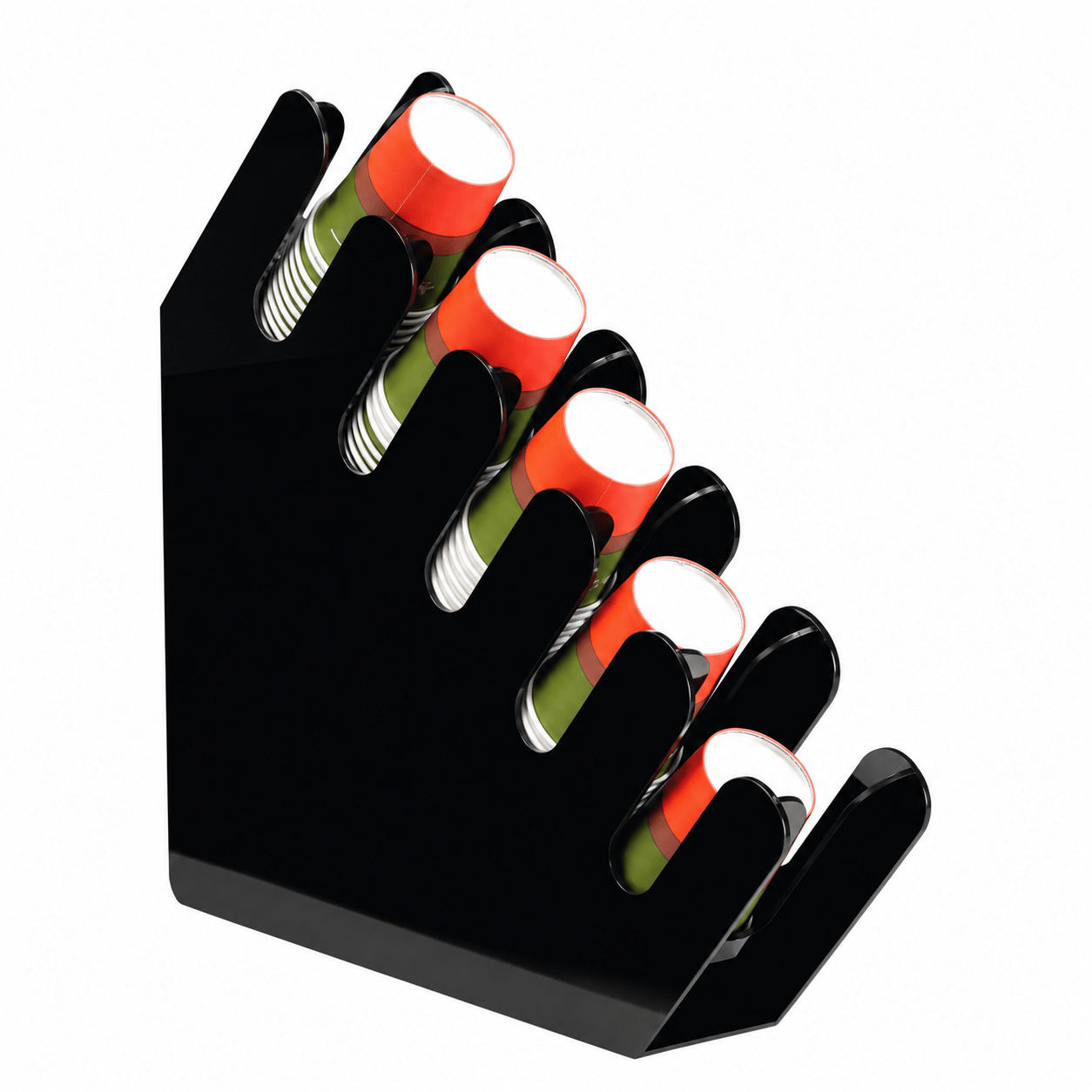 Zicco ZCP847 Akrilik Küçük Bardak Standı 38,5 x 8 x 42 cm